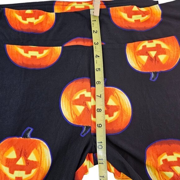 No Boundaries Halloween Jack O Lantern Sueded Ankle Leggings – Small or XXXL - Picture 6 of 16